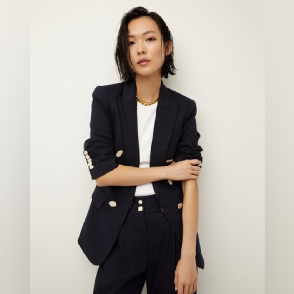 Veronica Beard Blue and Gold Blazer Suit Jacket